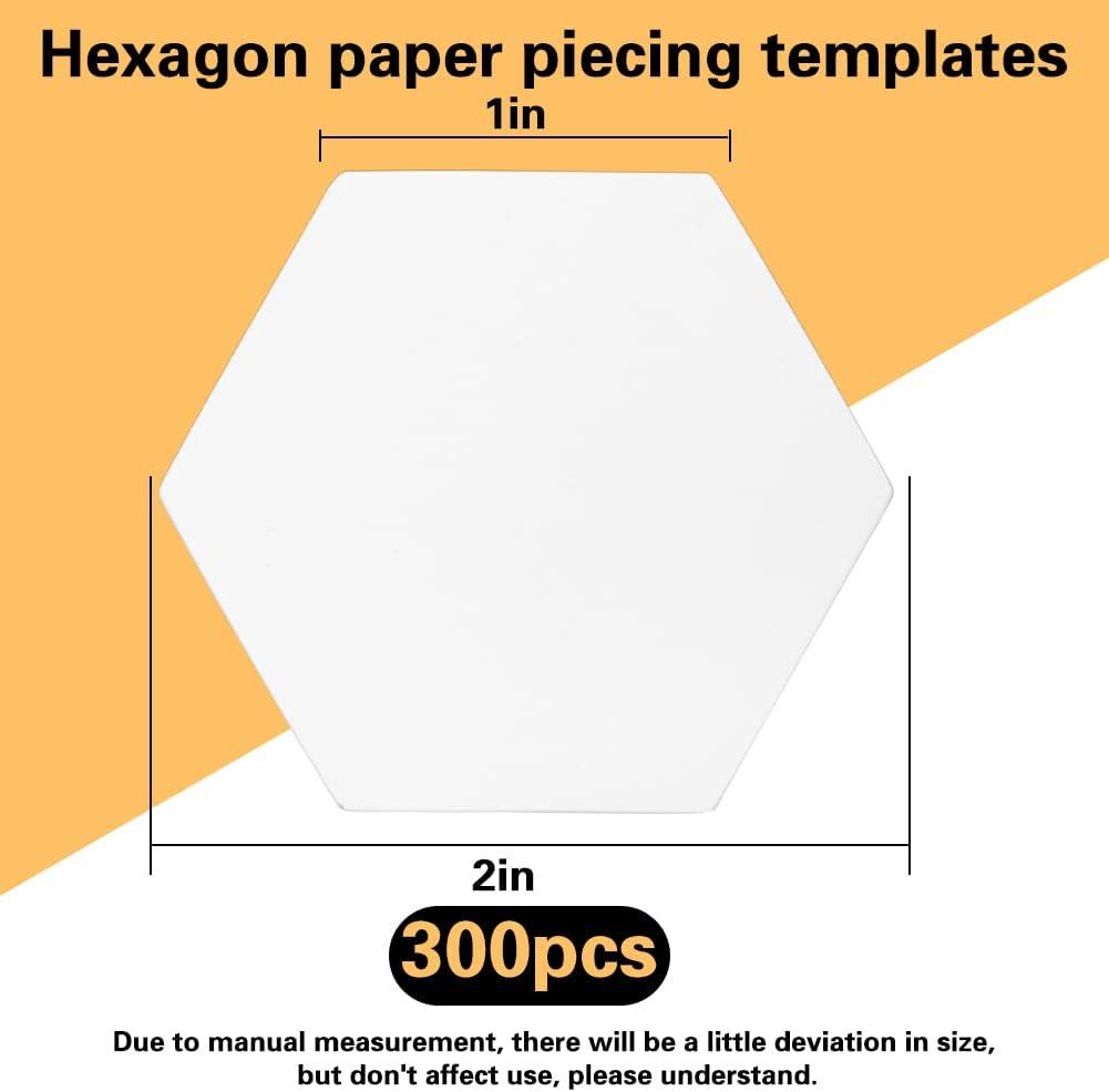  200 Count Paper Piecing Paper Paper Piecing Shapes Hexagon  Paper Piecing Templates Quilting Templates for Use in Quilting, Sewing, and  Craft Projects(1 Inch) : Arts, Crafts & Sewing