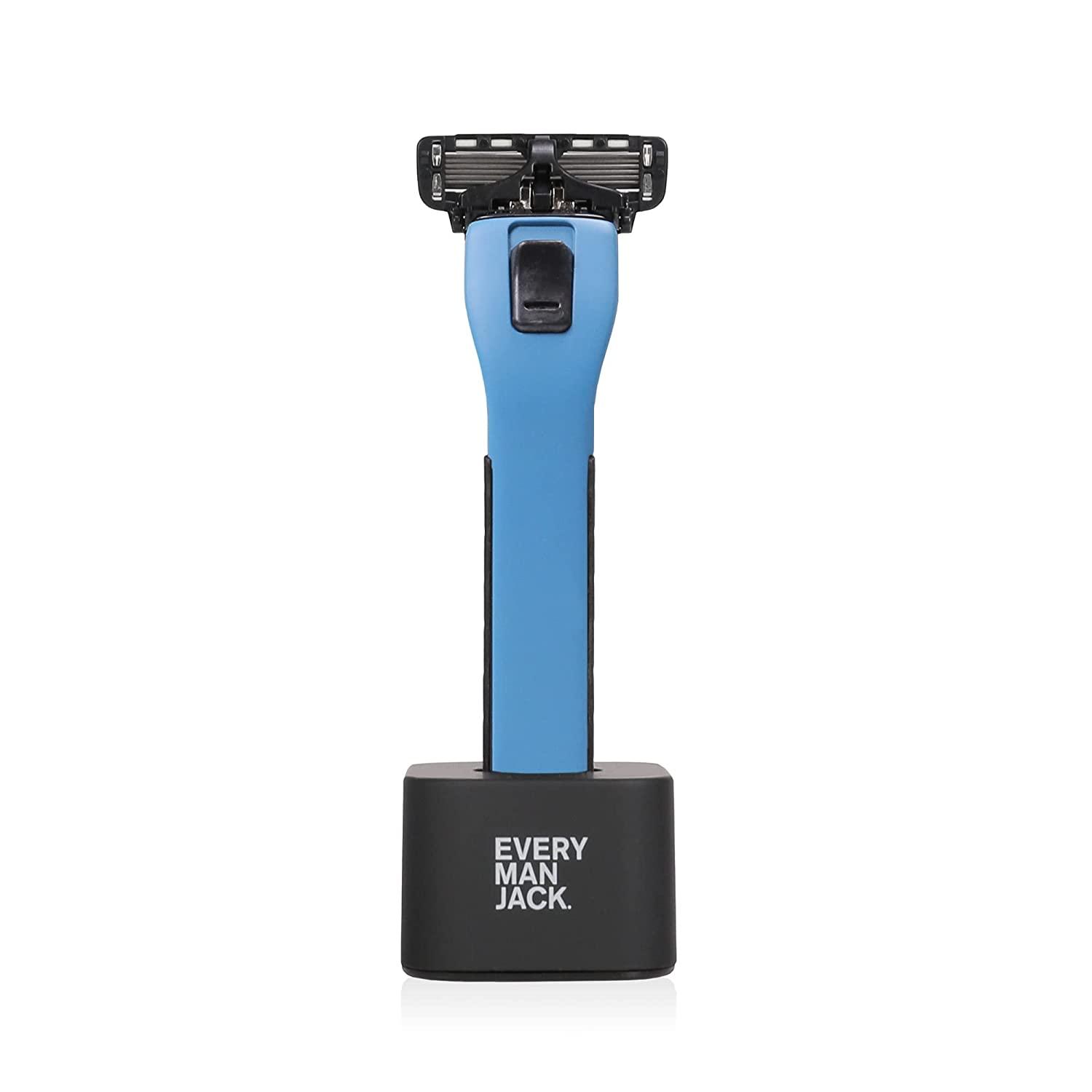 Every Man Jack Blue Razor Set for Men Built to Give All Skin Types
