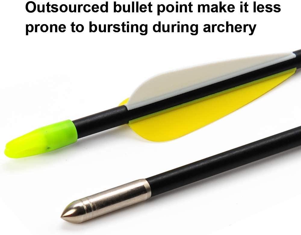 ANTSIR 28 inch Practice Arrows for Beginners Safety Shaft Blunt Tip