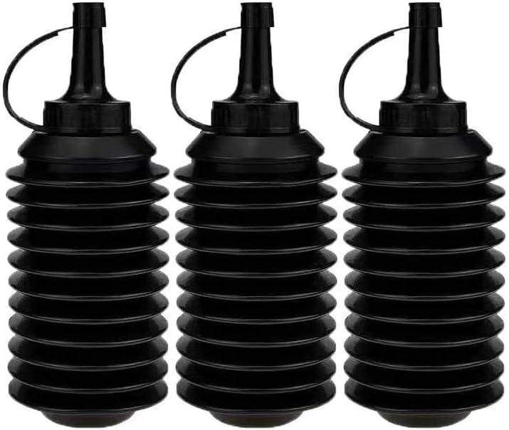 JXS 3X 600ml Collapsible Darkroom Chemical Storage Bottles Foldable