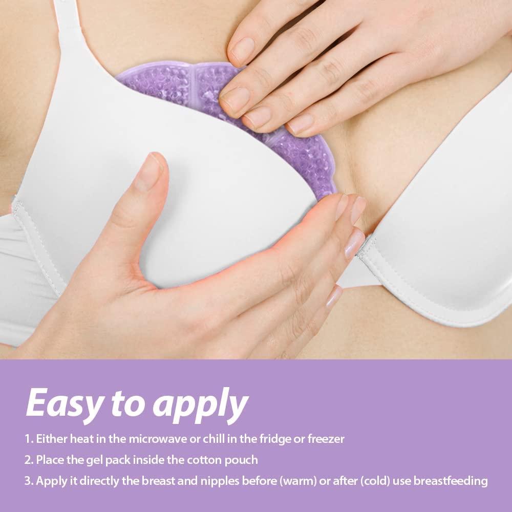 Breast Therapy Pack Ice Pack Pads Hot or Cold Use For Nursing