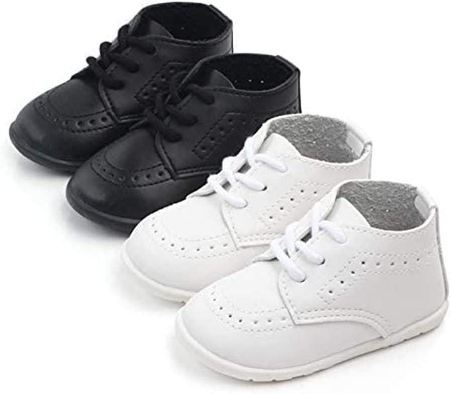 Sonsage Infant Baby Boys Girls Classic PU Leather Loafers White