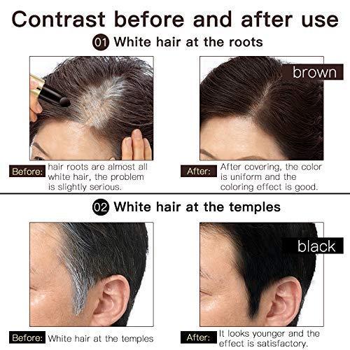 Lamilee Hair Color Pencil for Roots One-Time Hair dye Instant Gray Root  Coverage Hair Color Modify Cream Stick Temporary Cover Up White Hair Colour  Dye  (2 black)