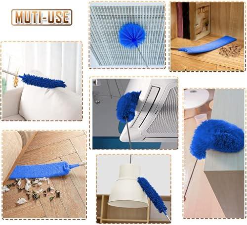 Soft Utility Cleaning Brush Counter Duster for Couch, Sofa, Table, Chair,  Bed, Car, Cloth with Multicolor Handle and Soft Microfiber Bristles
