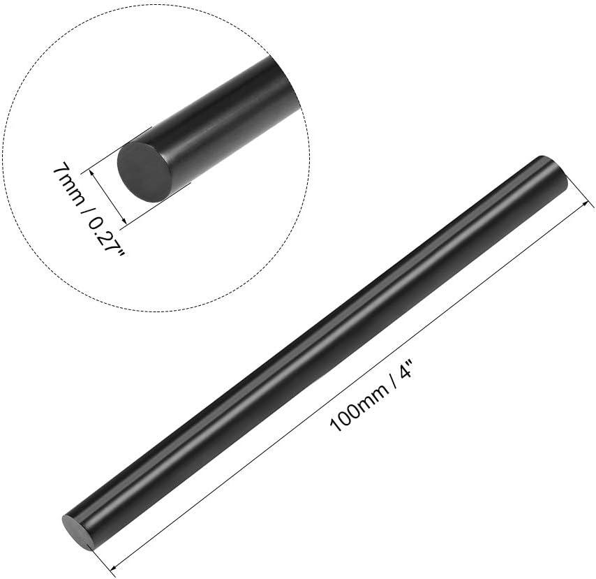 uxcell Mini Hot Glue Gun Sticks 4-inch x 0.27-inch for Glue Guns, Black  20pcs
