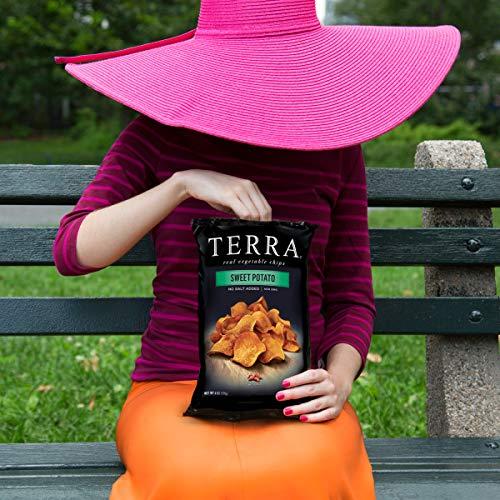 Terra Vegetable Chips, Sweet Potato, No Salt Added, 6 oz. (Pack of 12)
