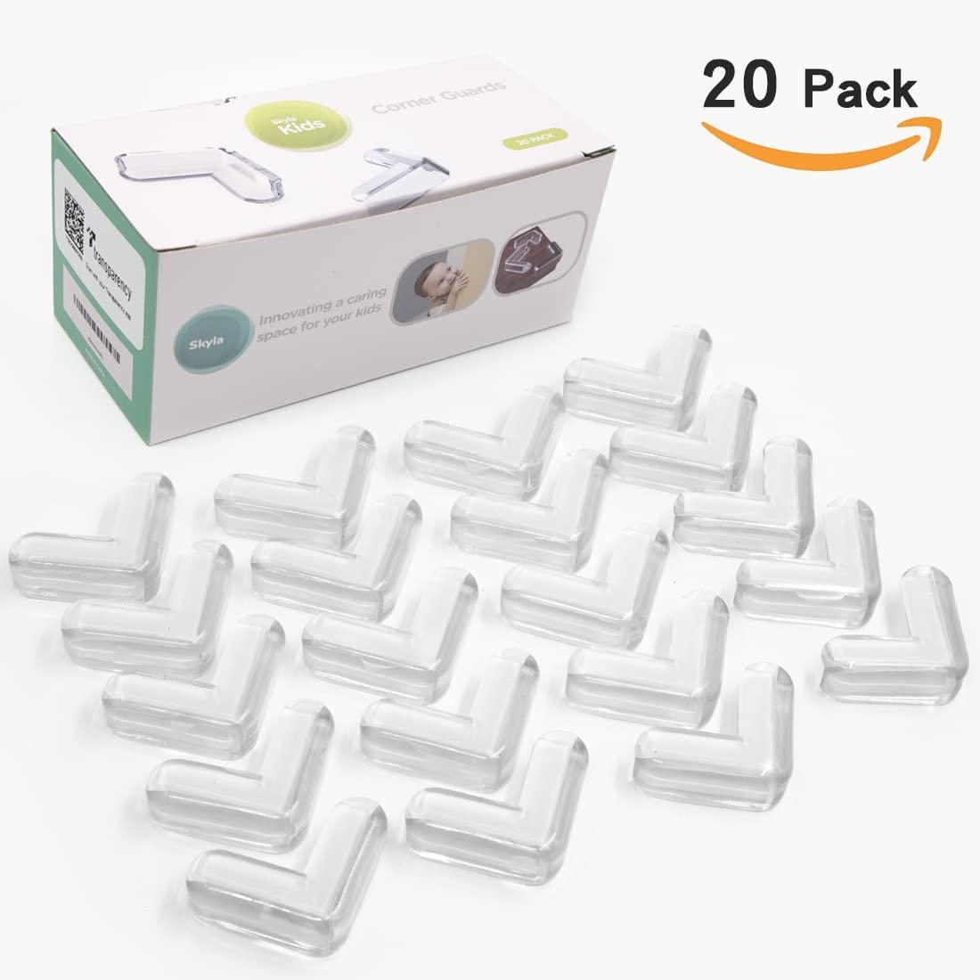 Clear Corner Guards(12 Pack),Table Corner Protectors,Clear Edge  Bumpers,High Resistant Adhesive Gel,Corner Protector For  Baby,Kids,Furniture,Cabinet,G