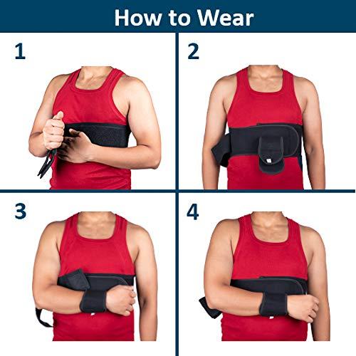 Wonder Care Shoulder Immobilizer Arm Sling - Black, 42-54 Inches | Buy ...