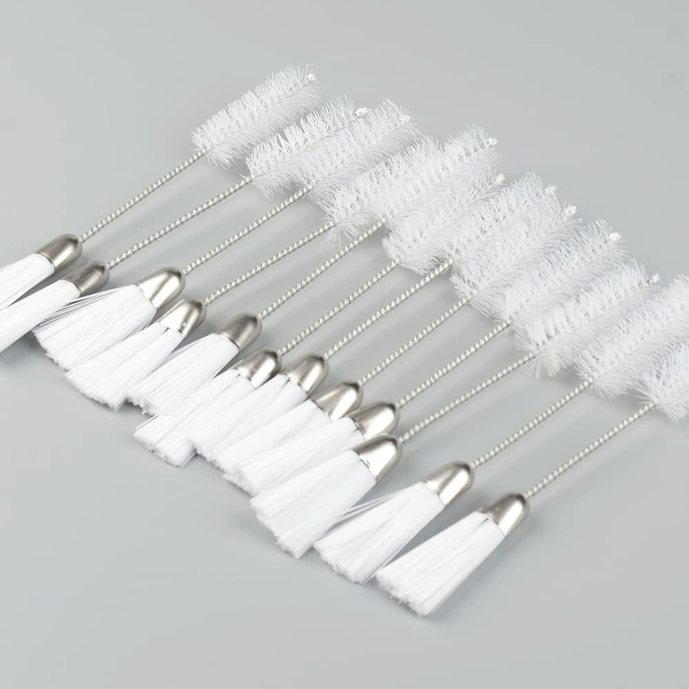 XIUSHUI 12Pcs Double Ended Sewing Machine Cleaning Brush Small Spaces Nylon  Brush Head Dust Removal Cleaning Tool for Home Automobile Computer