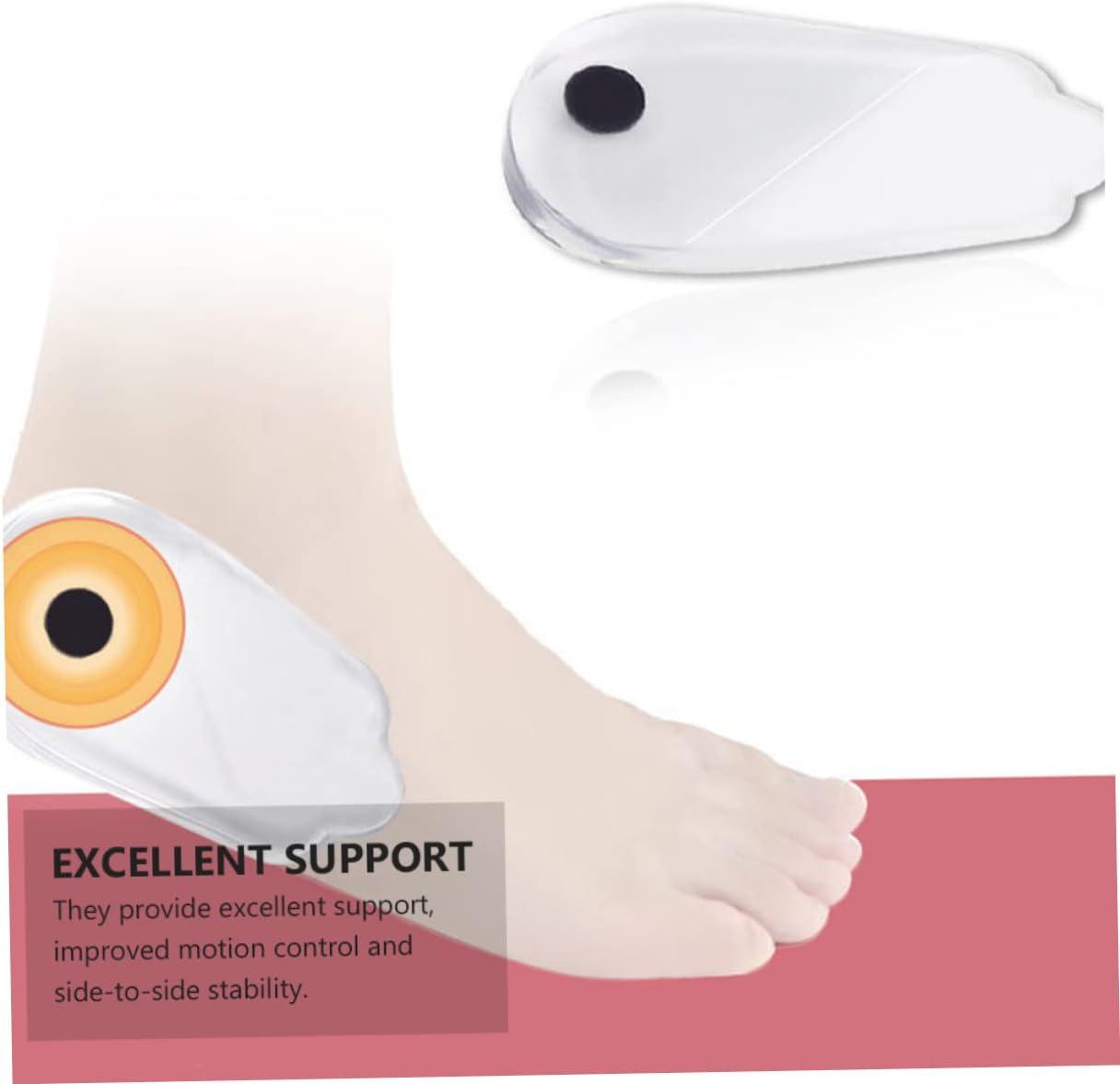 GLEAVI Pairs Gel Heel Grips Silicone Half Insoles for Men