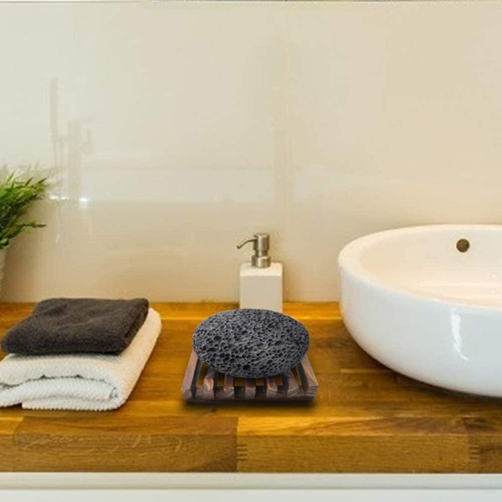 Pumice Stone for Foot, Natural Earth Lava Shower Pumice Stone Black