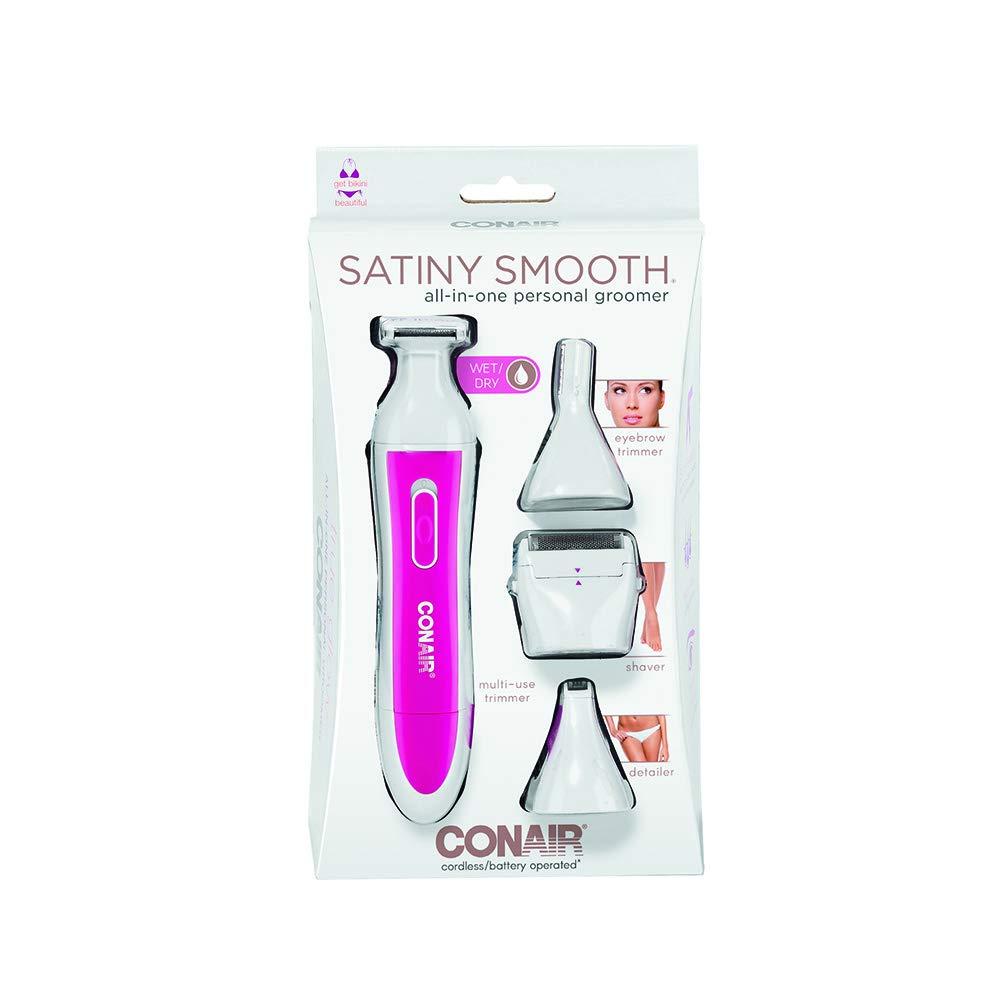 Conair Satiny Smooth Corded/Cordless Ladies AllinOne Wet/Dry Personal Groomer Battery Operated