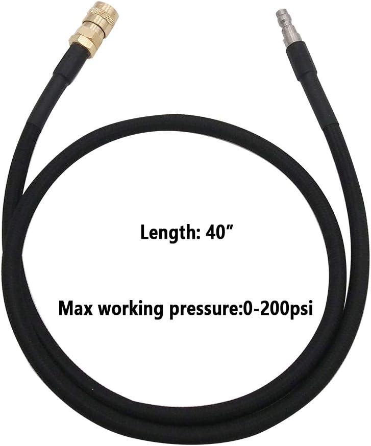 Paintball PCP Air Co2 Tank Pressure Regulator and Valve Gauge Adapter