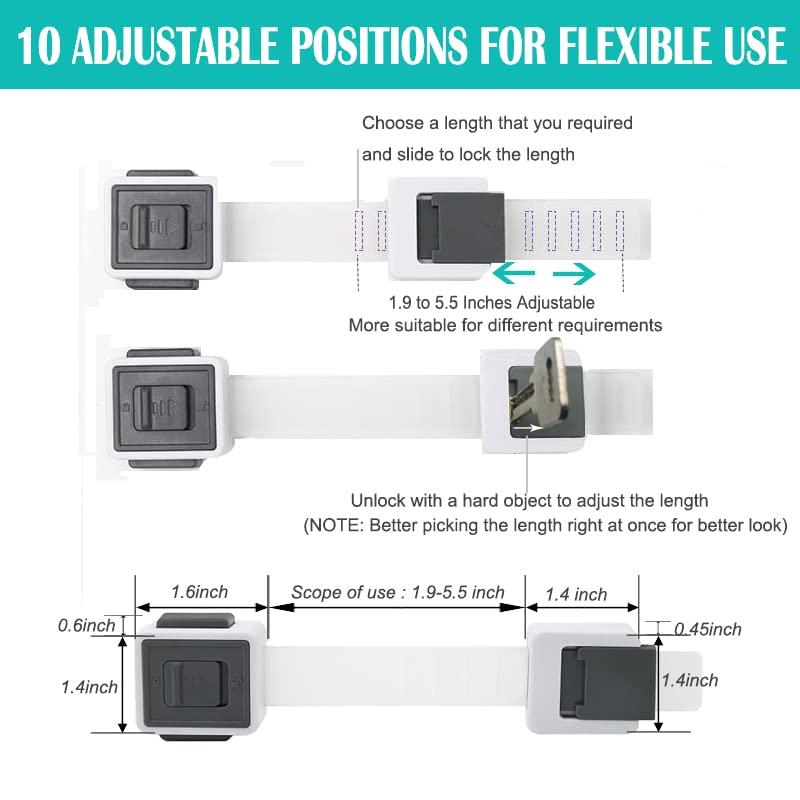 FANYAQIN Child Locks for 6Pack Upgraded Double Lock System