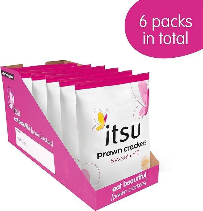 Itsu Sweet Chilli Prawn Crackers + Itsu Peking Duck Prawn Crackers ...