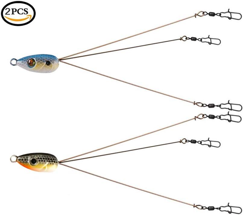Ilure Alabama Rig Umbrella for Bass Fishing 3 Arms Swim Baits Lures Bait Kit for Freshwater Trout Salmon 2 Pcs Ilure Alabama Rig Umbrella for Bass Fishing 3 Arms Swim Baits Lures Bait Kit for Freshwater Trout Salmon 2 Pcs