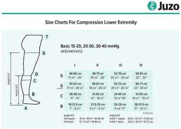 Juzo Basic 4412ad 30-40mmhg Knee-High Open Toe Compression Stocking 3 (III)  Regular Beige