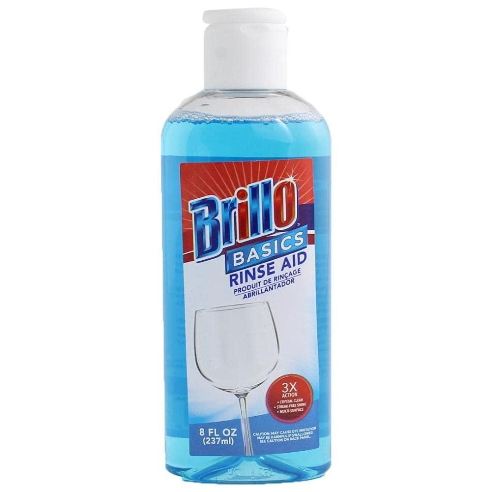Brillo Basics Dishwasher Rinse Aid 8 Oz Sparkling Clean Dishes Every Time