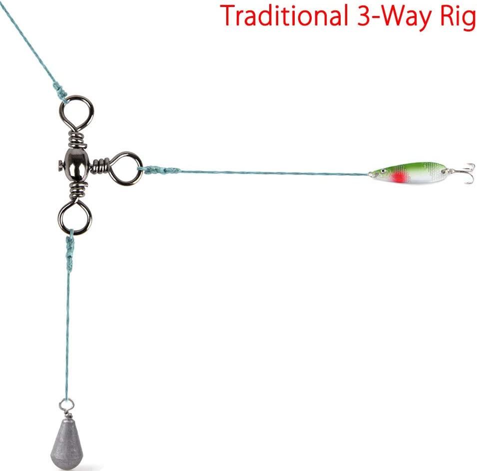 Dr.Fish 30 Pack Fishing 3 Way Swivels, 35175LB, Three Way Fishing