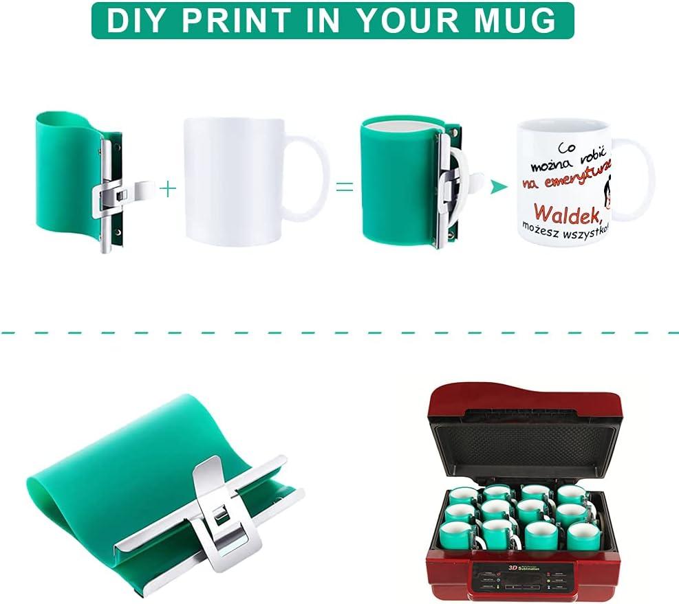 3D Sublimation 12OZ Cone Mug Silicone Mold Mug Cup Clamp Heat Transfer  Printing