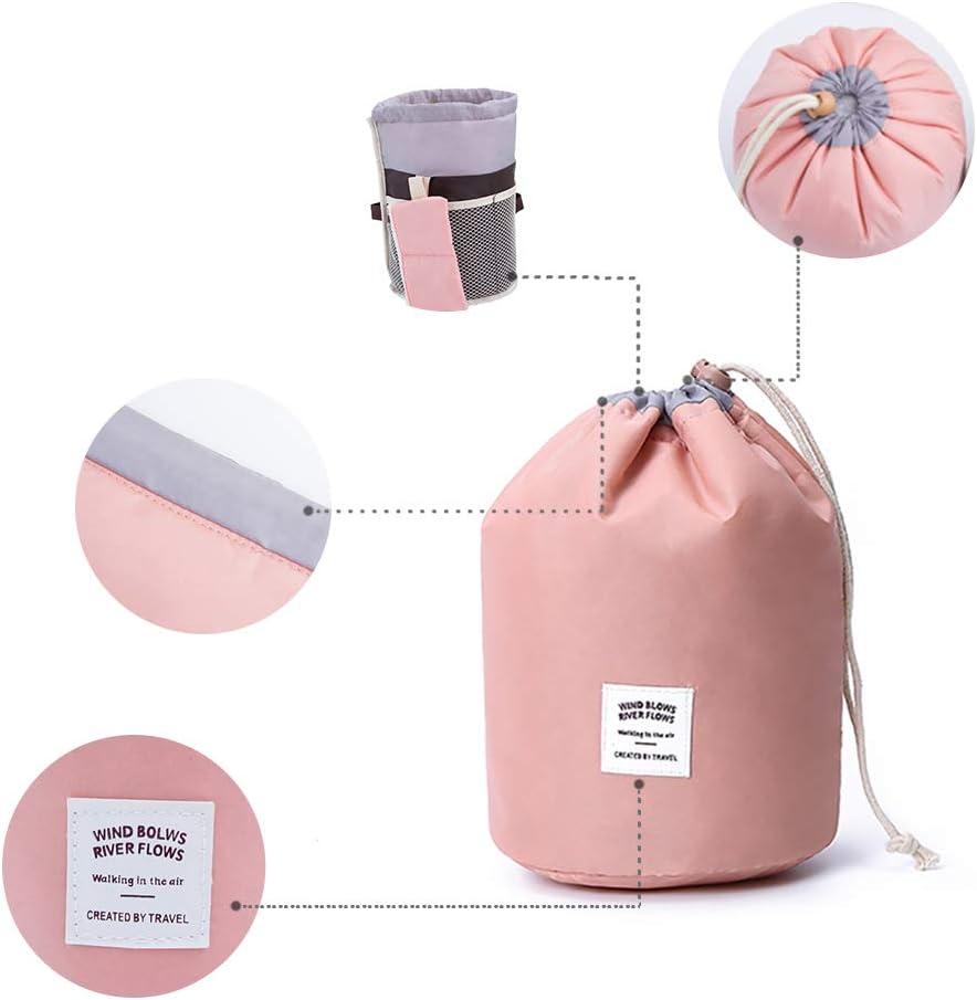 GCOA 2 Pack Large Waterproof Cosmetic Bag for Women & Girls - Travel Barrel  Makeup Bags in Light Pink & Blue | Buy Now with Express International  Delivery | GoSupps.com