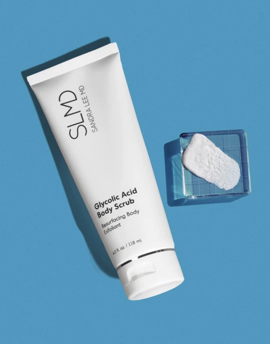 SLMD Glycolic Acid Body Scrub Exfoliating Treatment for Smooth Skin