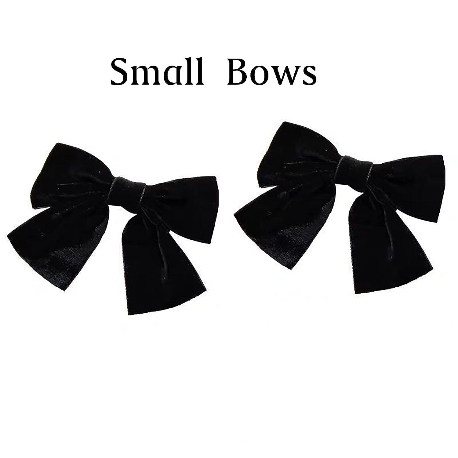  2Pcs Black Hair Bow, Black Ribbon Hair Bow, Long Silk Black  Bow Clip For Hair, Black Satin Hair Bow, Satin Black Hair Ribbon For  Toddlers Girls