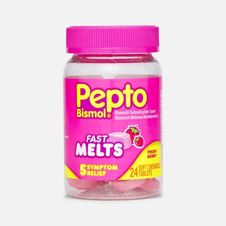 Pepto Bismol Pepto Bismol Fast Melts Soft Chewable Tablets 24 Count ...