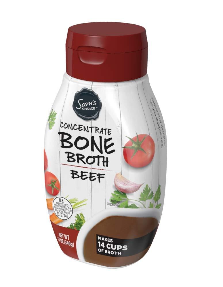 Sam's Choice Beef Bone Broth Concentrate 12 oz Premium Quality Broth