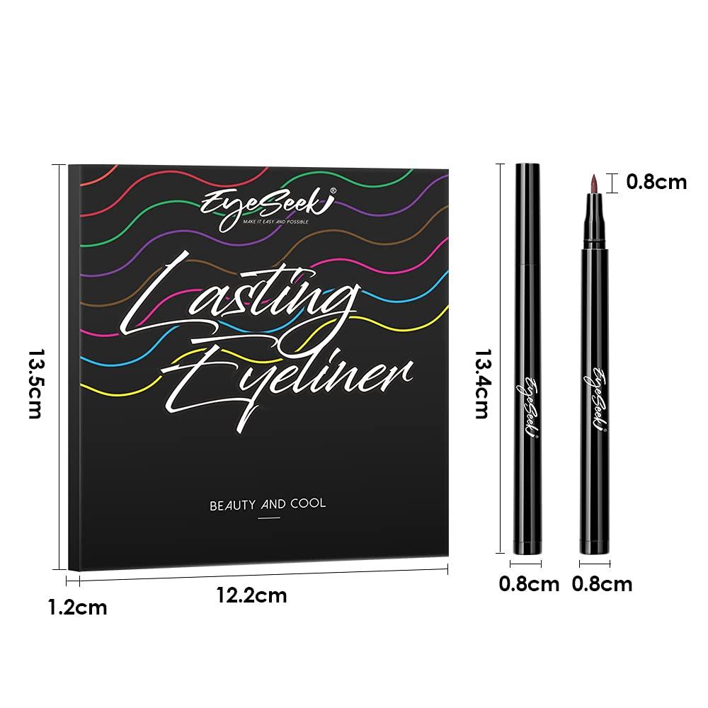 EYESEEK Liquid Eyeliner Pen Set Colorful Eye Liner pencil Matte 12