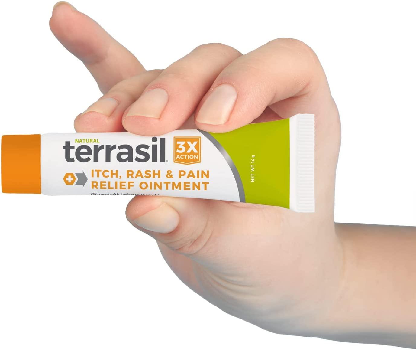 Terrasil Itch and Rash Ointment 14gm Natural Relief for Grover's