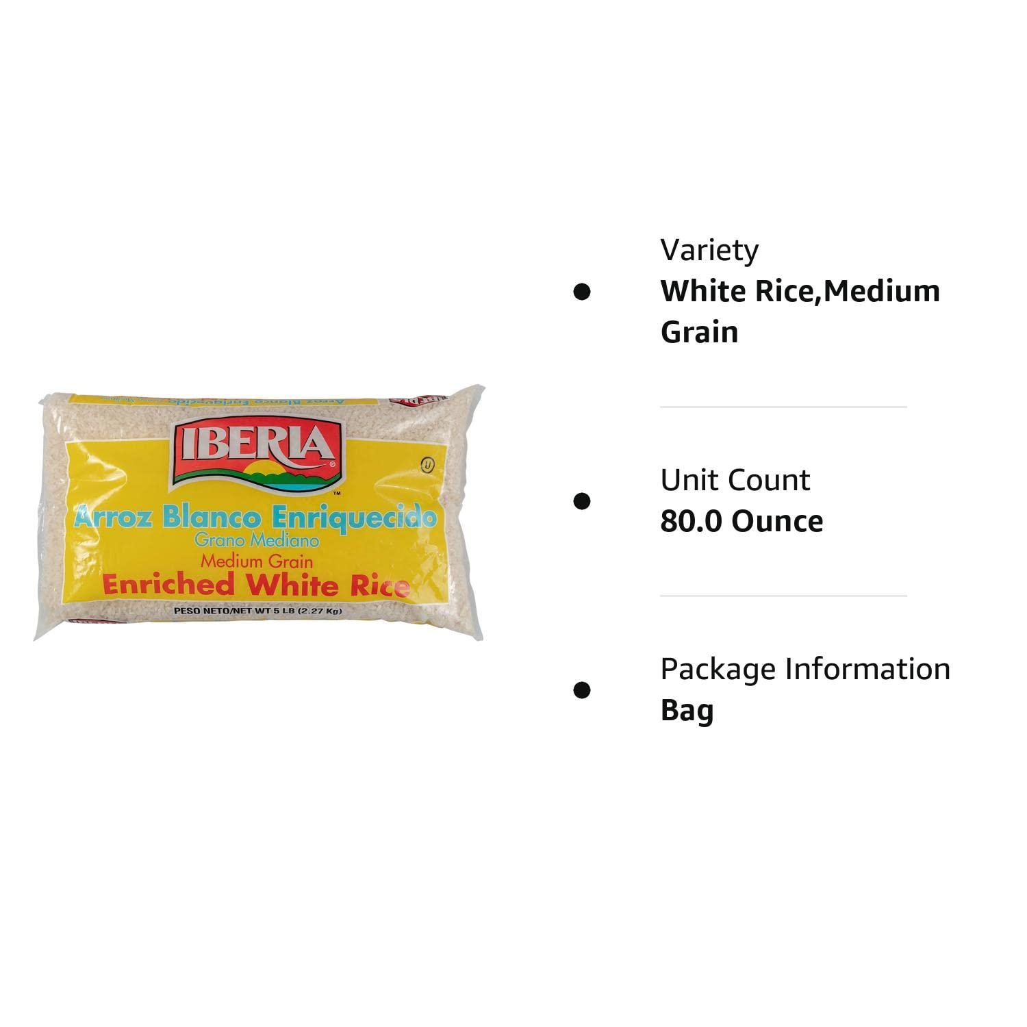 Iberia Medium Grain White Rice 5 Pounds Brown Rice Alternative