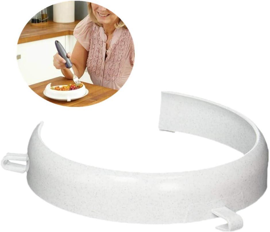 Food Guard for Plates, Scooping Food ClipOn Spill Prevention Eating