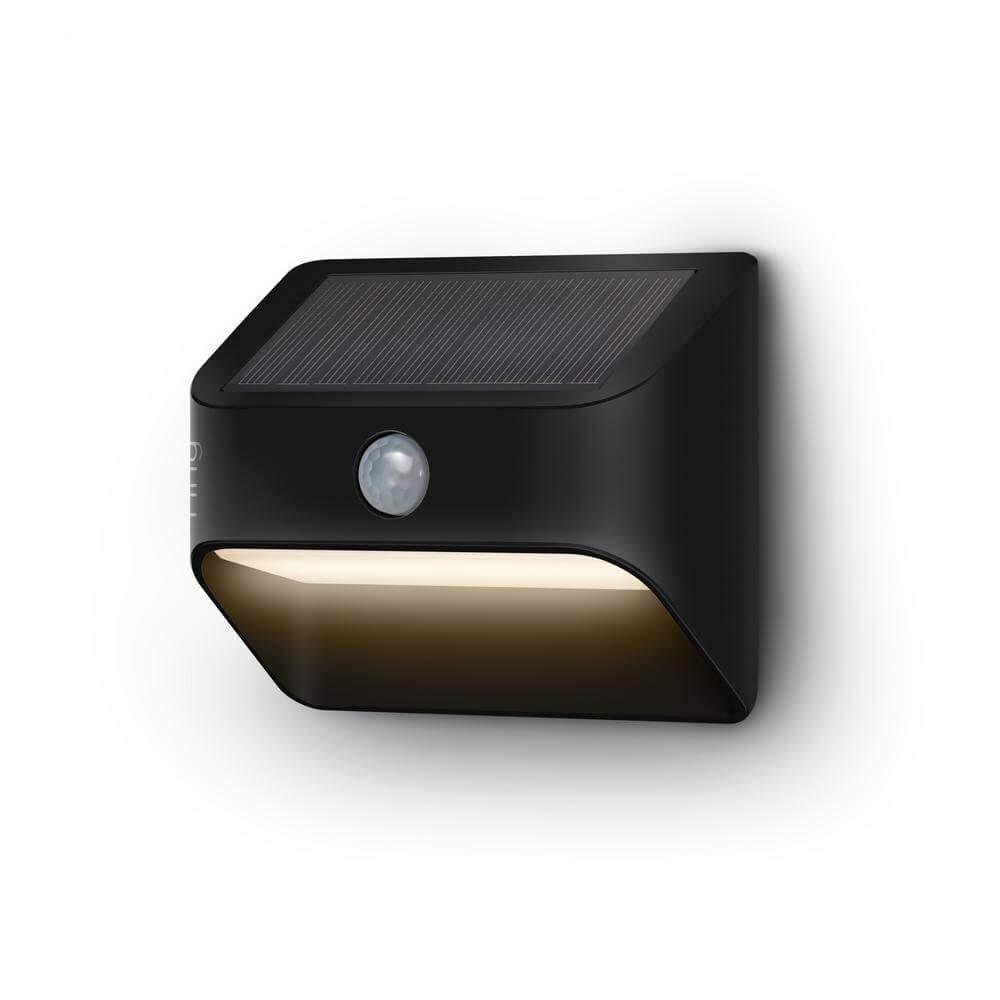 Ring Solar Steplight -- Outdoor Motion-Sensor Security Light, Black (Bridge  required) Black Solar Steplight