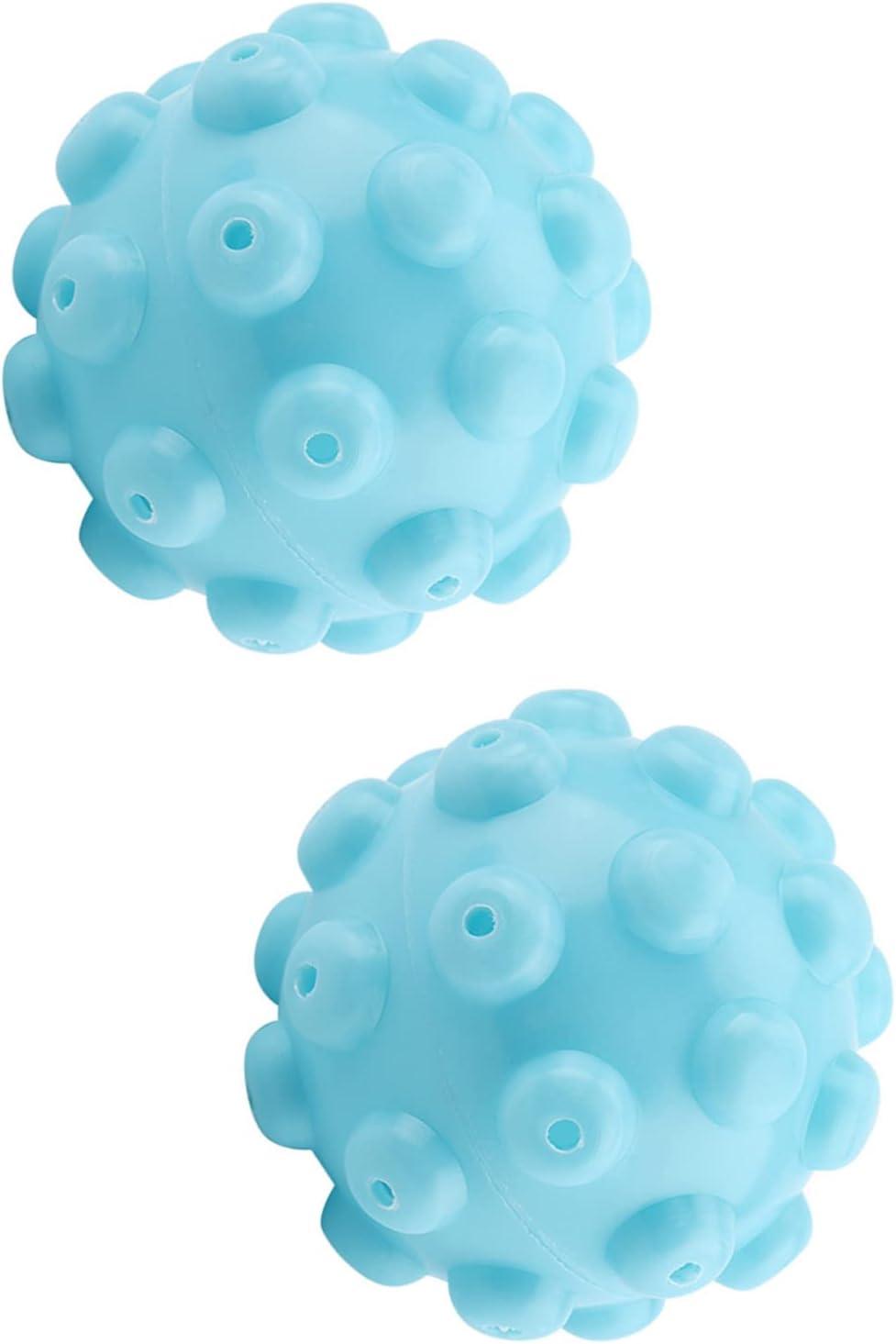 SEAFRONT 2Pcs/Set Blue Pvc Reusable Washing Liquid Dosing Ball Mr