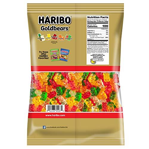 Haribo Gummi Candy, Goldbears Gummi Candy, 5 Pound Bag