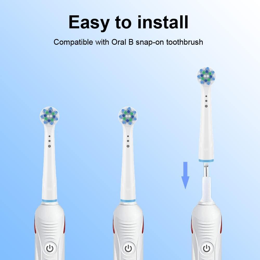 Replacement Toothbrush Heads Compatible with Oral B Braun 4 Pack  Professional Electric Toothbrush Heads for Oral b Pro  1000/500/3000/7000/8000/9600 Toothbrush