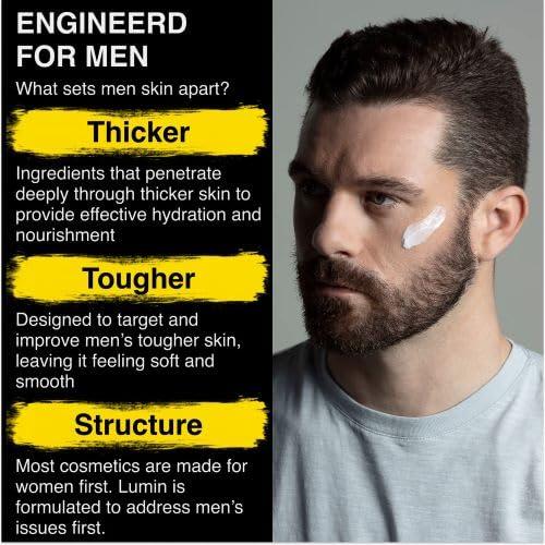 Lumin Men s Revitalizing Face Moisturizer Balm (2 oz.) Combat Dehydration Sun Damage and Post