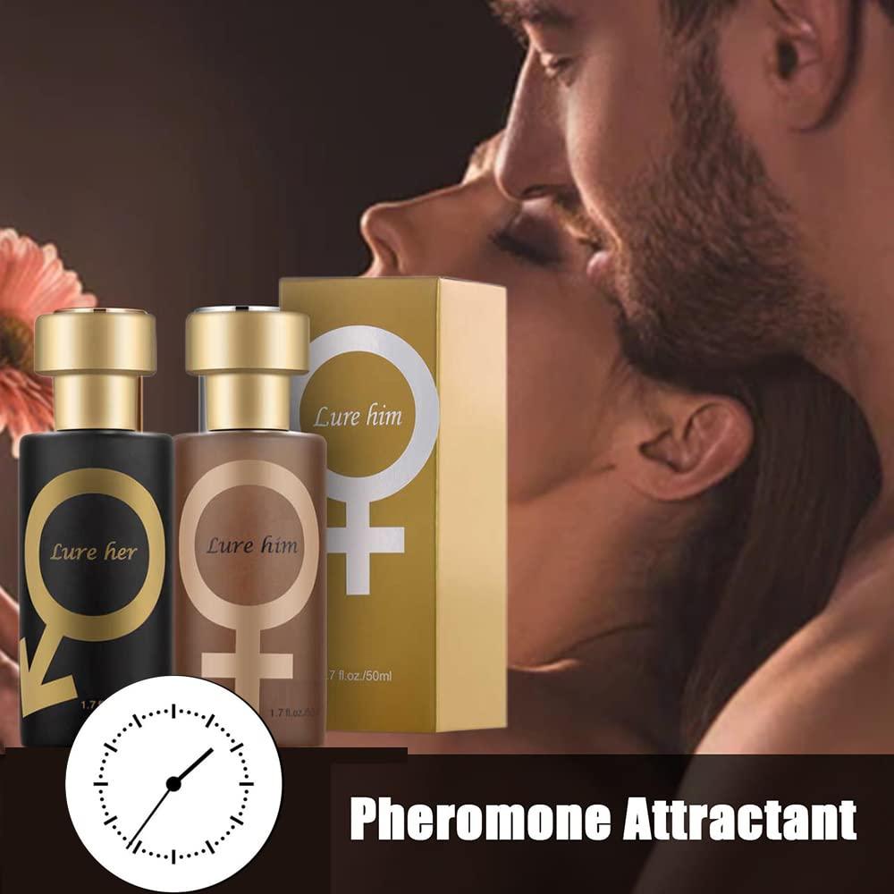 Golden Lure Pheromone Perfume, 1.76oz Golden Lure Perfume, Pheromones to  Attract Men for Women, Pheromones Cologne for Men to Attract Women (for Him)