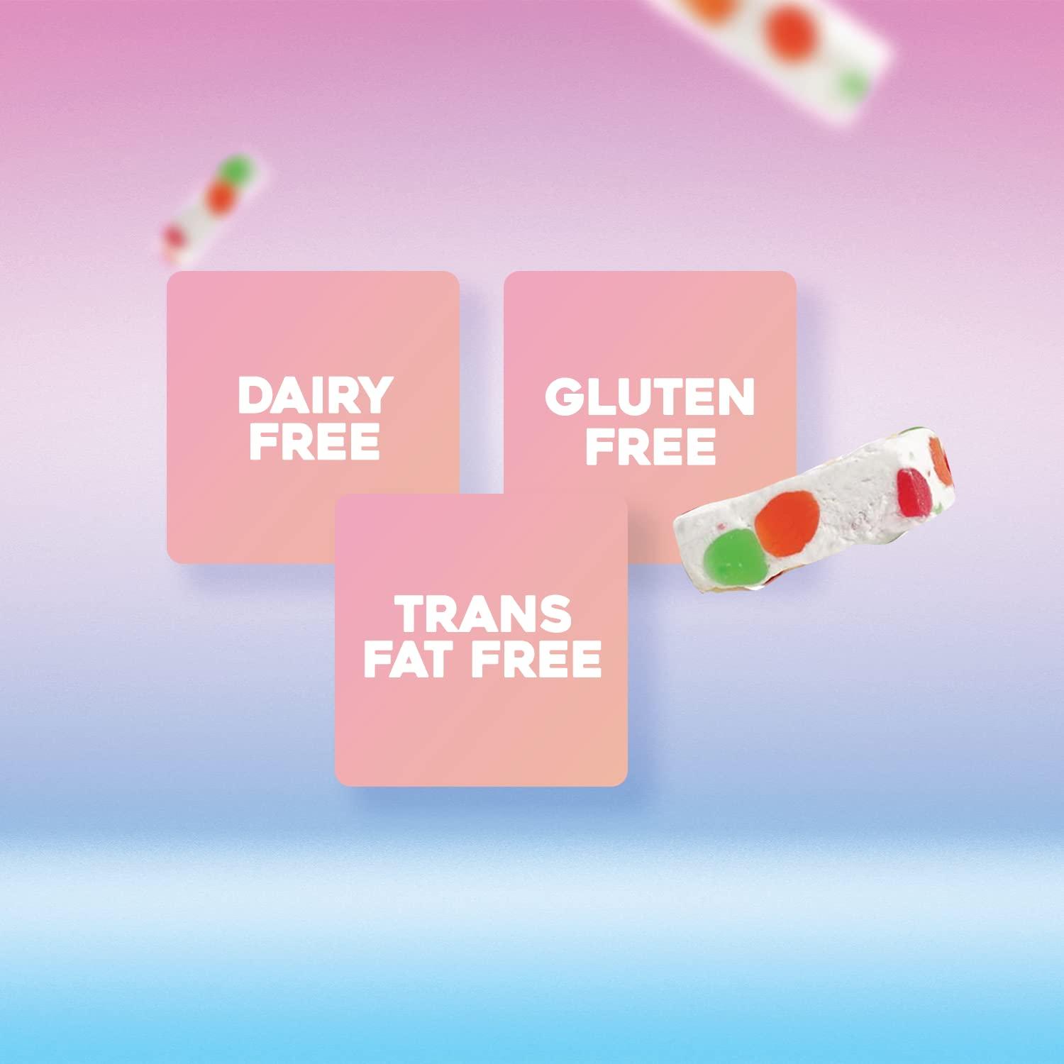 Golden Bonbon Italian Jujube Nougat Candy, Soft and Chewy With Fruity Jelly Beans Original