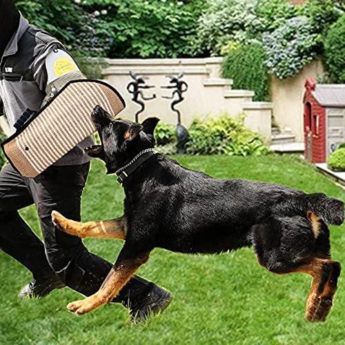 Morezi Dog Bite Sleeve Training Protection, Heavy Duty Nylon Durable, Fit Pit Bull German Shepherd Malinois, Puppy Small Dogs Training Biting Tugging War Toy - Black White