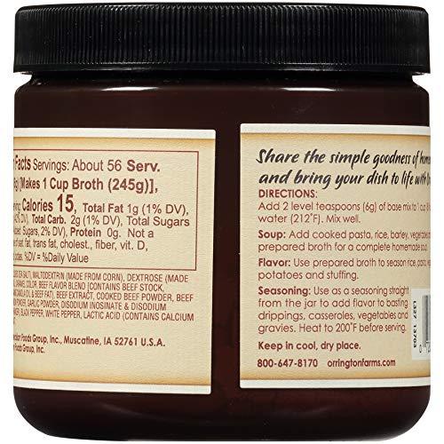 Orrington Farms Beef Flavored Broth Base & Seasoning, 12 Ounce 12 Ounce