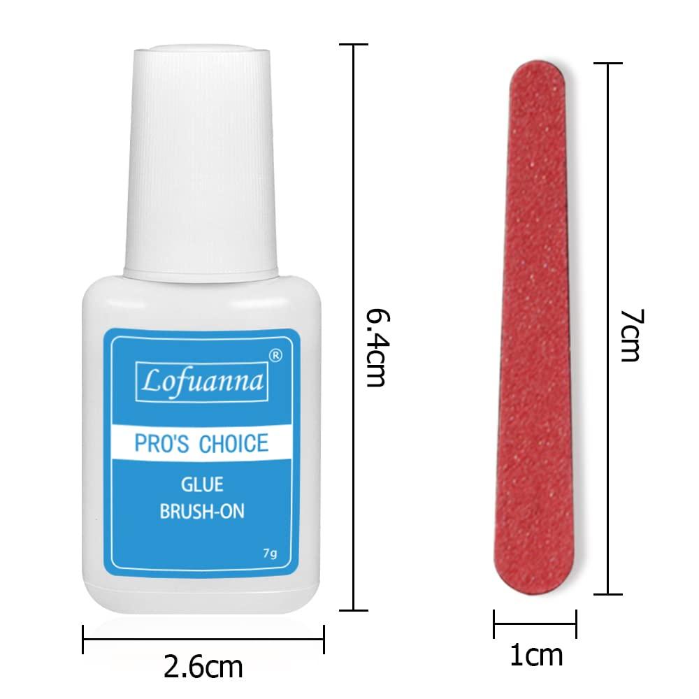 Nail Glue Lofuanna Professional Nail Glue for Acrylic Nails Super Strong  Brush on Nail Glue for Press On Nails Long Lasting Quick-Drying Nail Glue  for Nail Tips,7ml 1