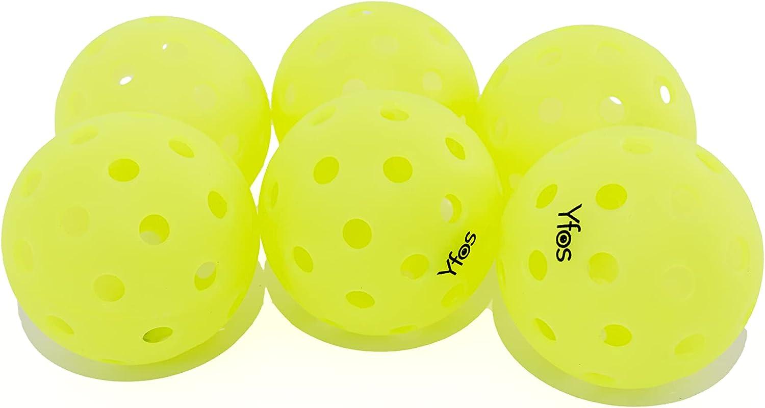 Yfos Glow in The Dark Pickleball Balls GLOWUP 40Hole USAPA Standard