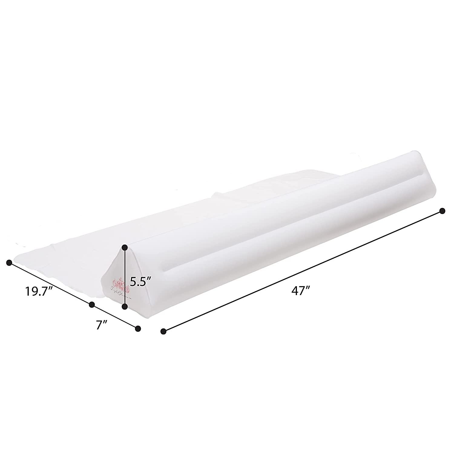 2Pack Inflatable Bed Rail for Toddlers with Pump Travel Bed Bumpers