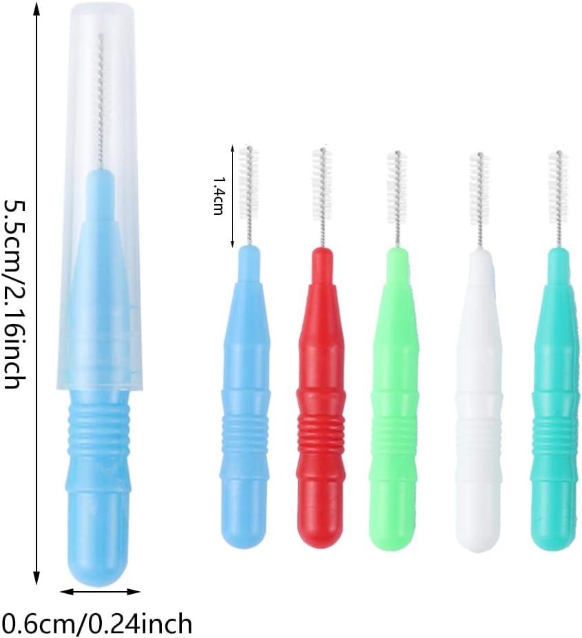 50 Pieces Interdental Brushes Dental Brushes Dental Floss Brush Teeth