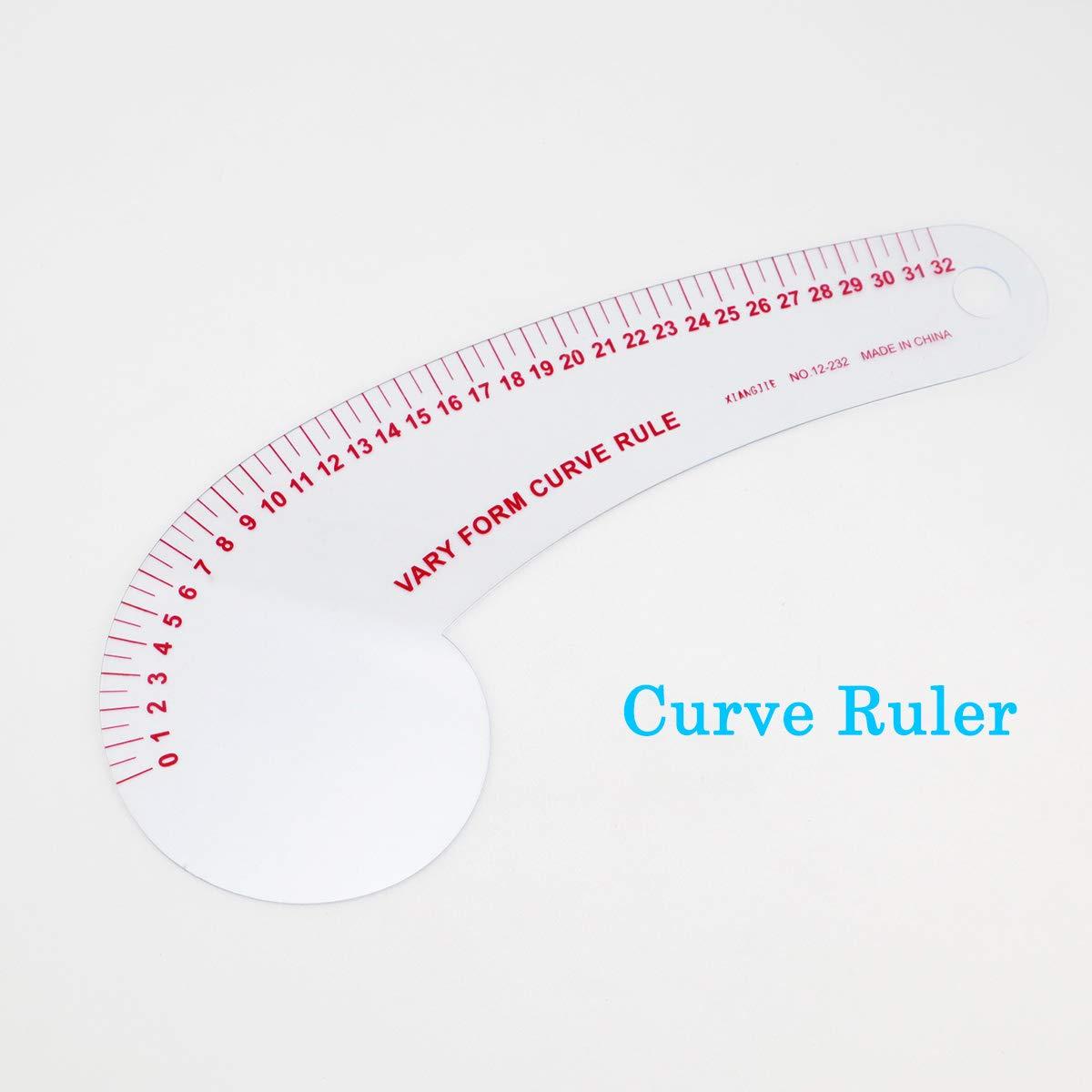 French Metric Ruler, 9 Styles Sew Curve Metric Shaped Ruler Measure  Dressmaking Drawing Drafting Measure Template DIY Sewing Ruler Set Perfect  for Designers, Pattern Maker and Tailors
