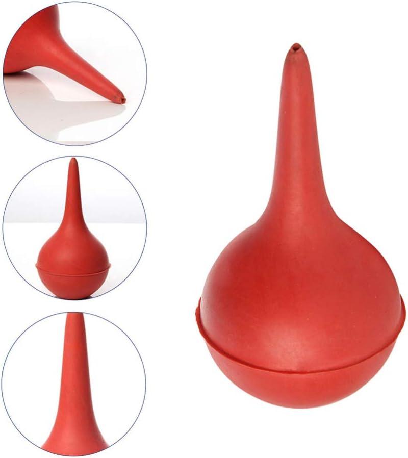 Ear Cleaner Syringe 90ml Red Hand Bulb Squeeze for Adults Rubber