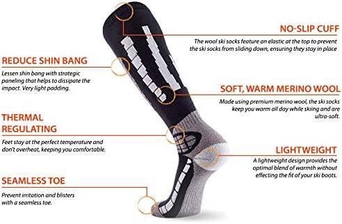 Pure Athlete Value Snowboarding Socks For Men, Women - Warm Ski Snowboard Pack At Men’s - View #2