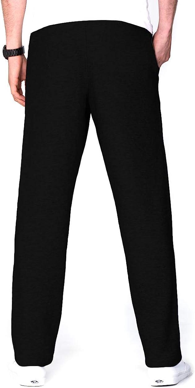 Idtswch 34/36/38/40 Long Inseam Men's Tall Yoga Sweatpants Open Bottom  Joggers Casual Loose Fit Athletic Pants with Pockets : : Clothing